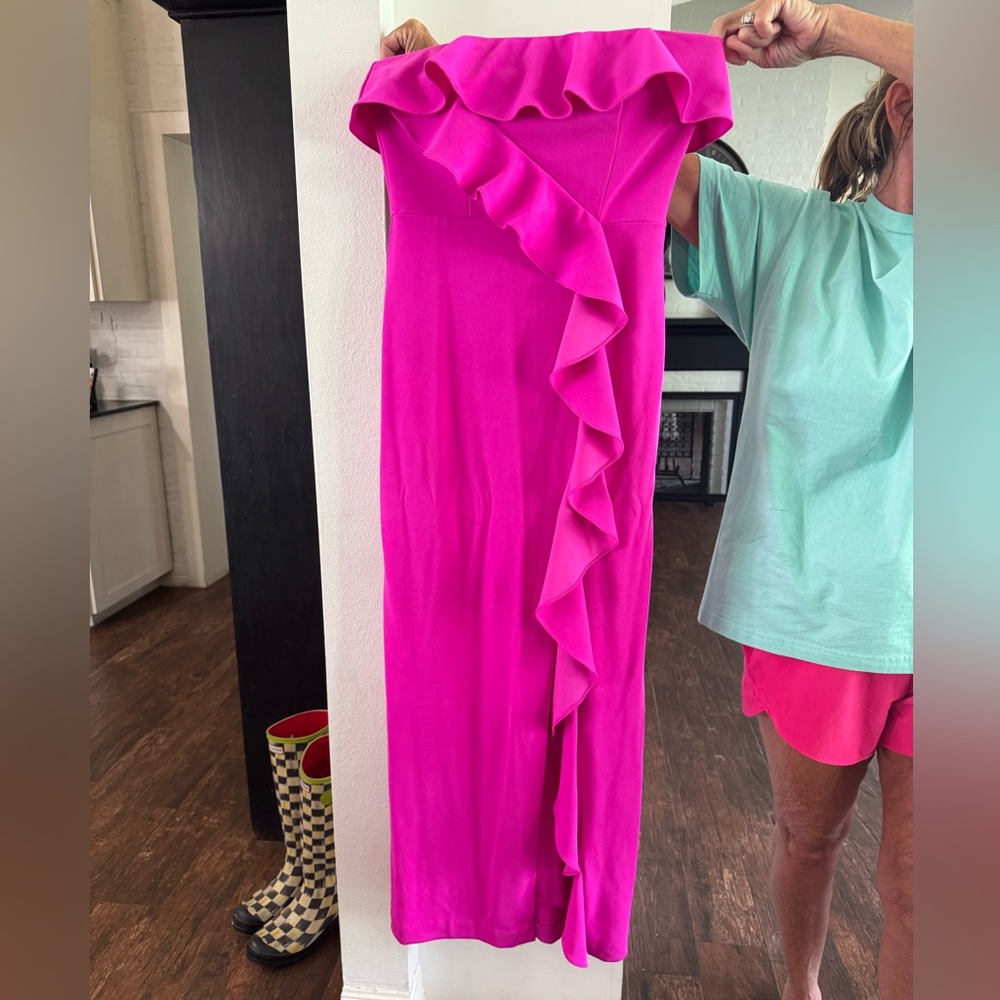 Pink Strapless Dress